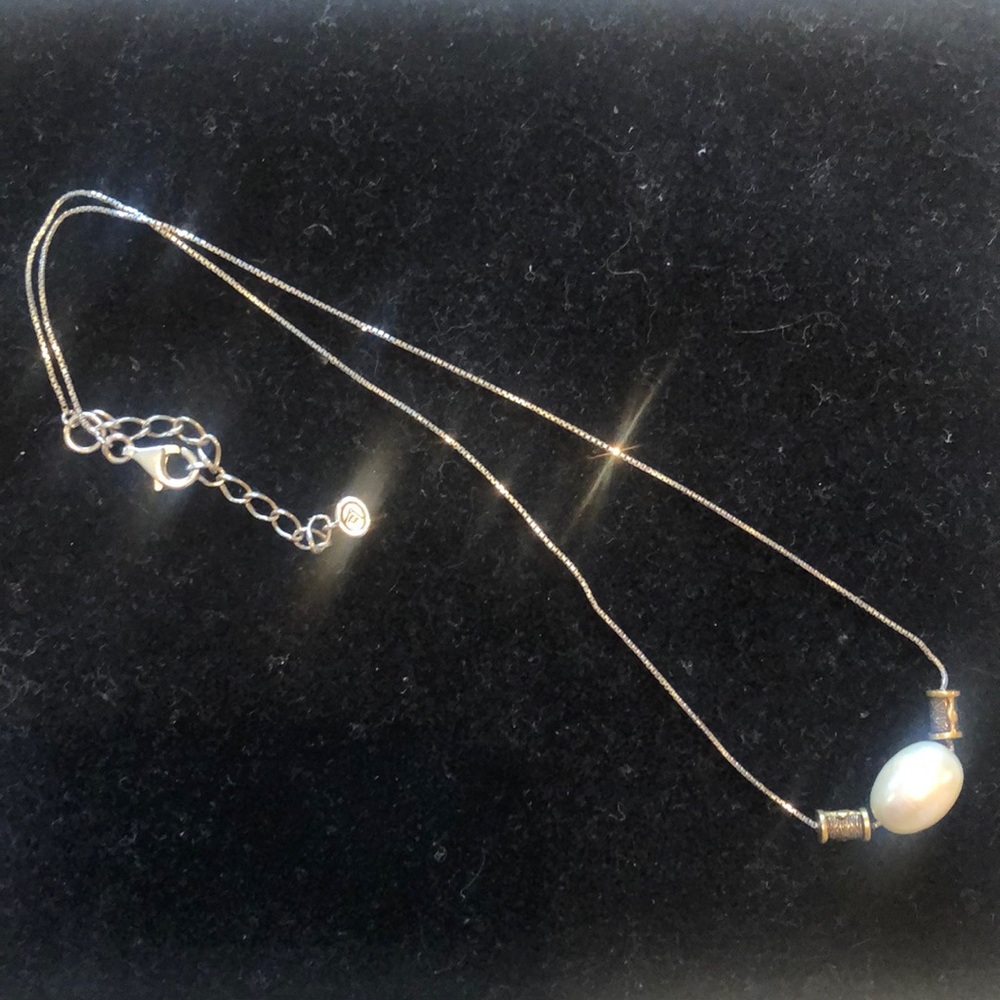 Silpada sterling silver and pearl necklace